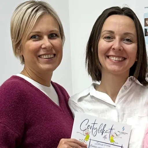 Ola Cieślak i Żaneta Babilińska-Grodzicka na szkoleniu
